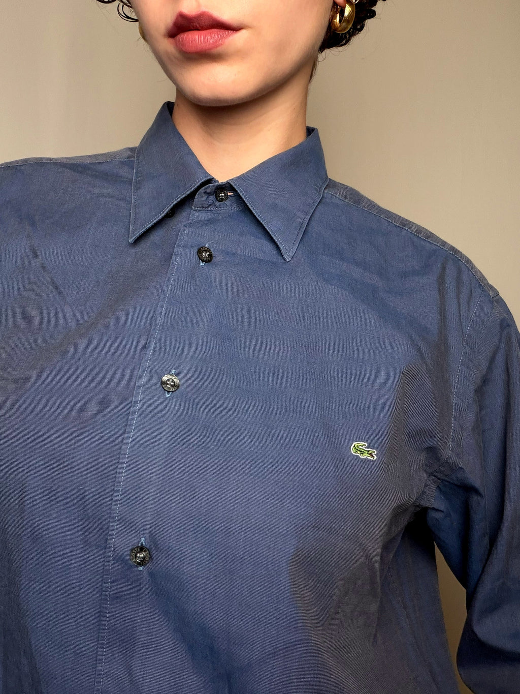 Chemise marine Lacoste S/M vintage