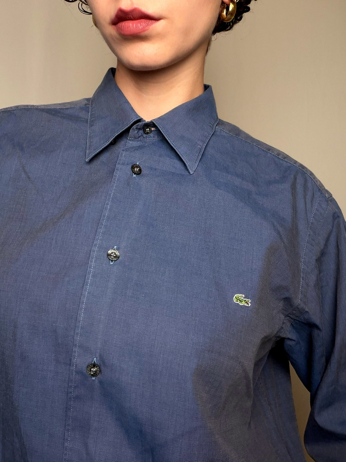 Chemise marine Lacoste S/M vintage