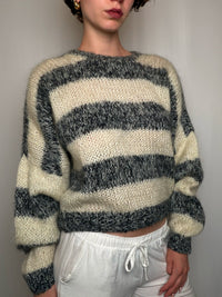Pull tricoté Rayé M/L vintage