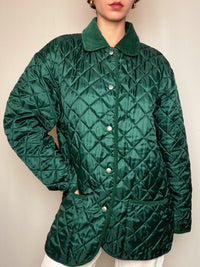 Matelassée Vert Émeraude L vintage