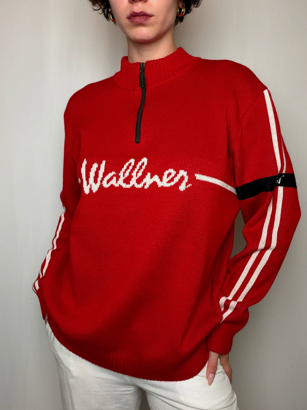 Pull camioneur Rouge XL vintage