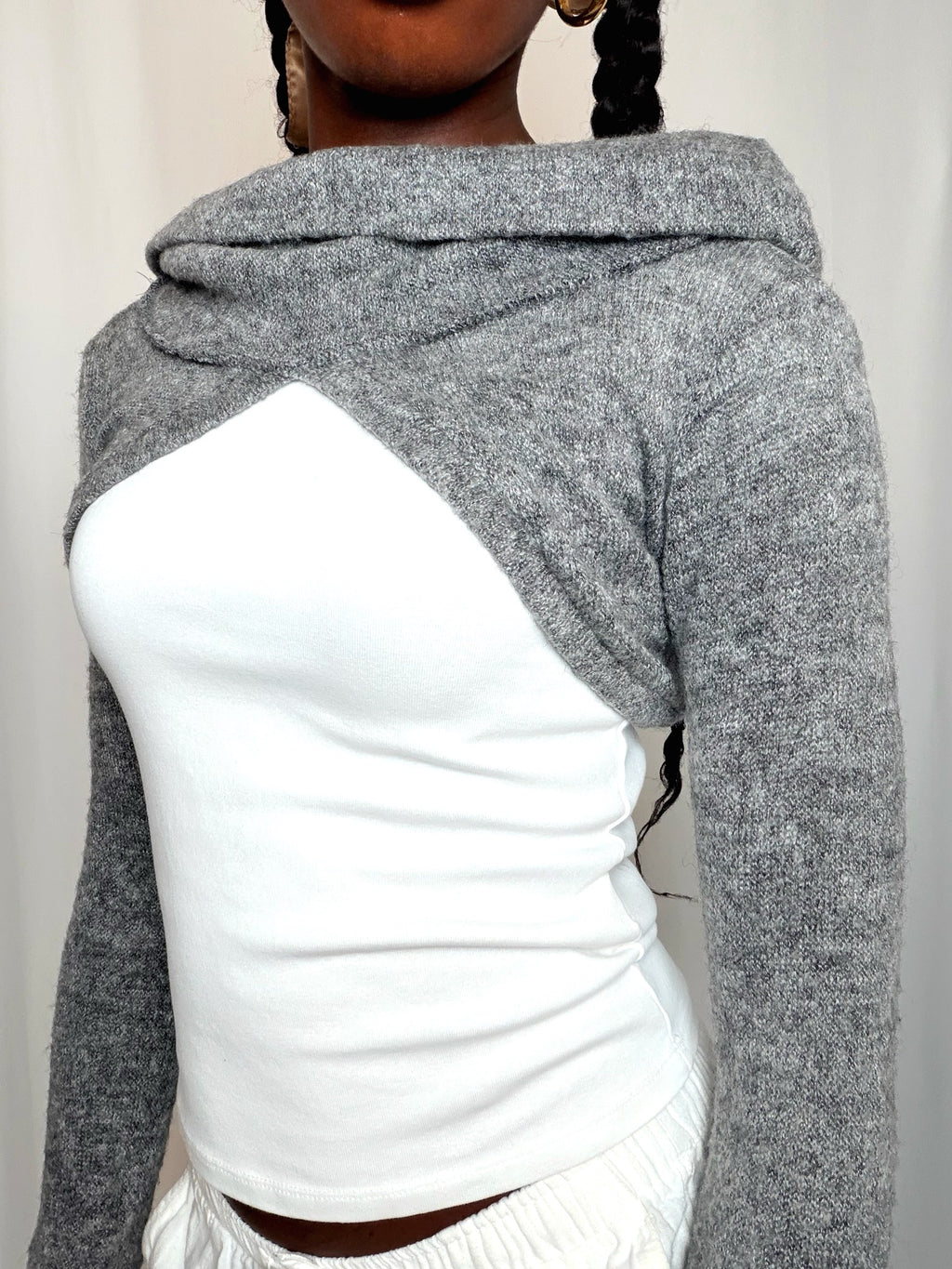 Bolero gris vintage