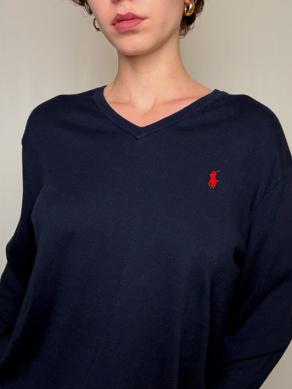 Maille marine Ralph Lauren XL vintage