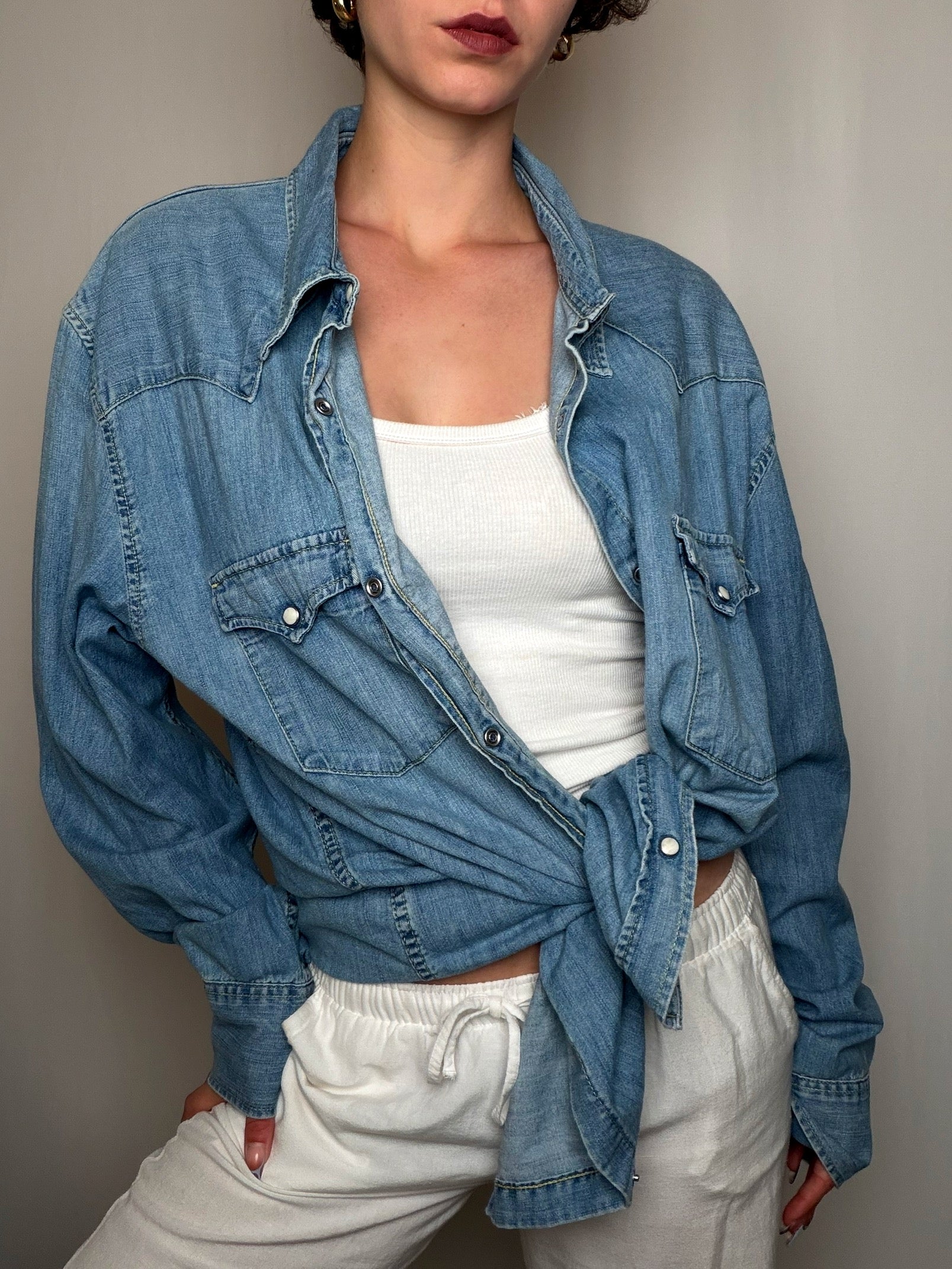 Chemise en jean bleu Levi's XL vintage