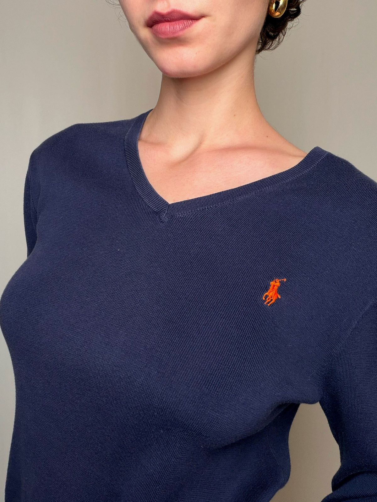 Pull marine Ralph Lauren S vintage