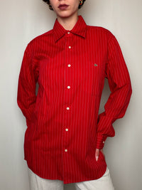 Chemise Rouge Lacoste S/M vintage
