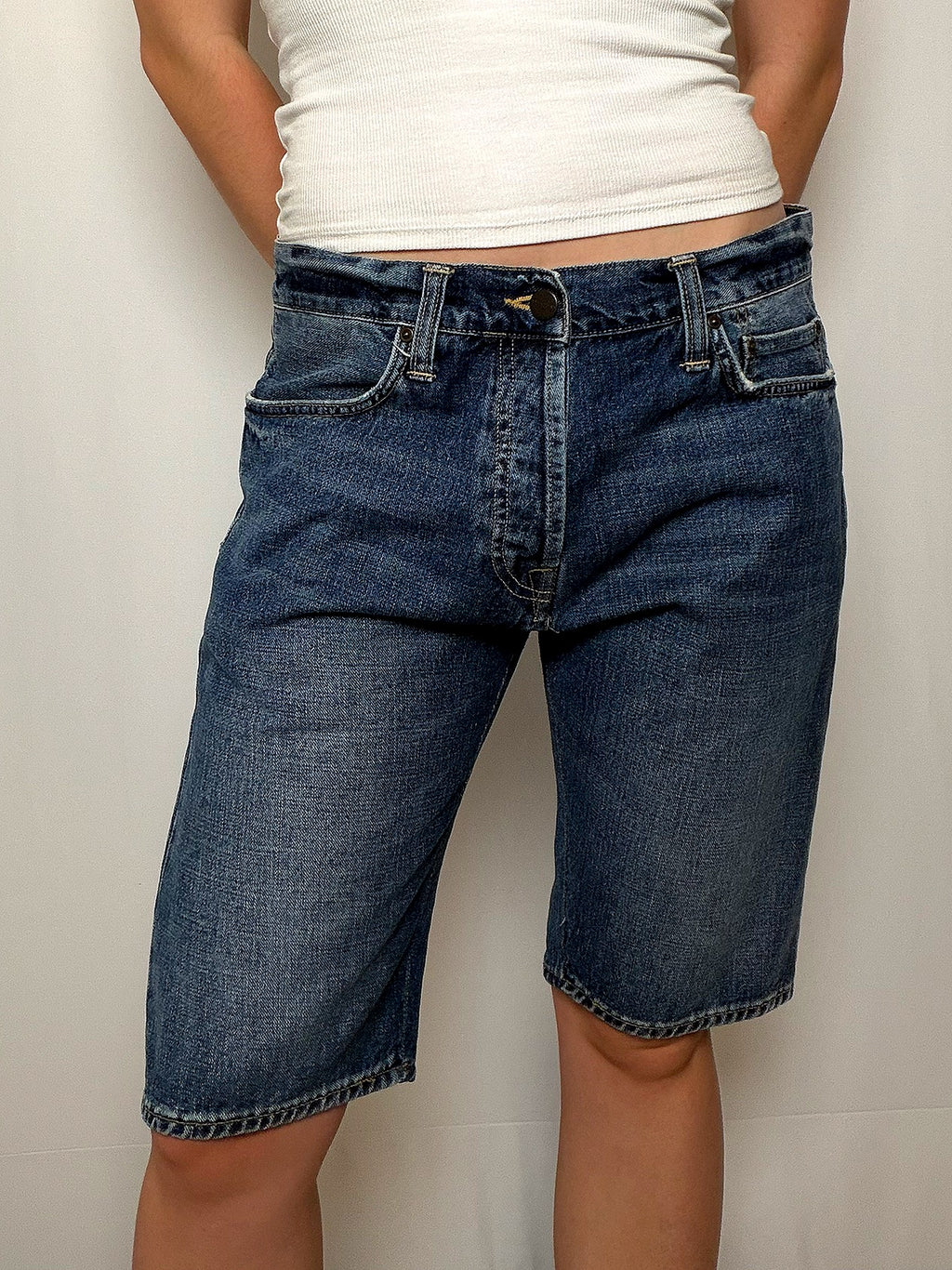 Short en jean Bleu Denim Carhartt M/L vintage