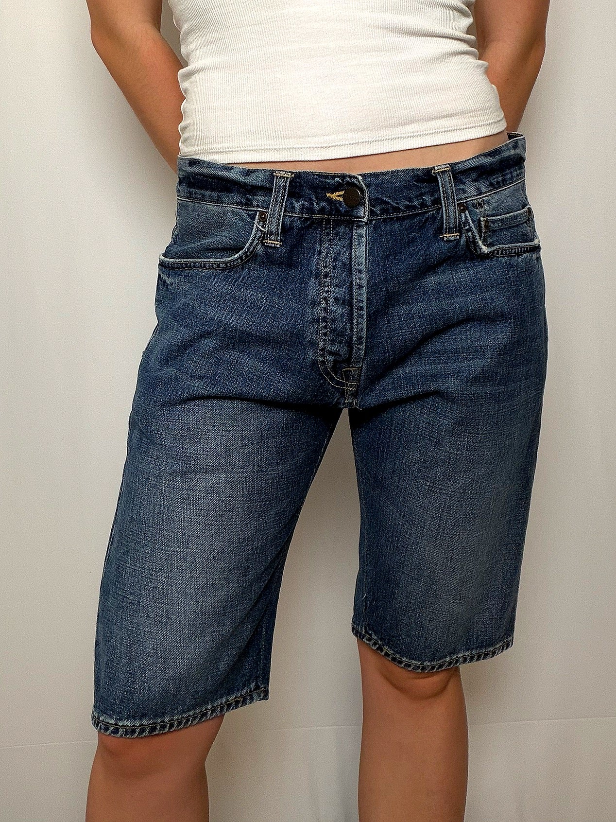 Short en jean Bleu Denim Carhartt M/L vintage