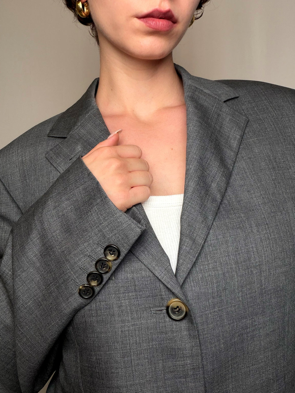 Blazer gris anthracite M vintage