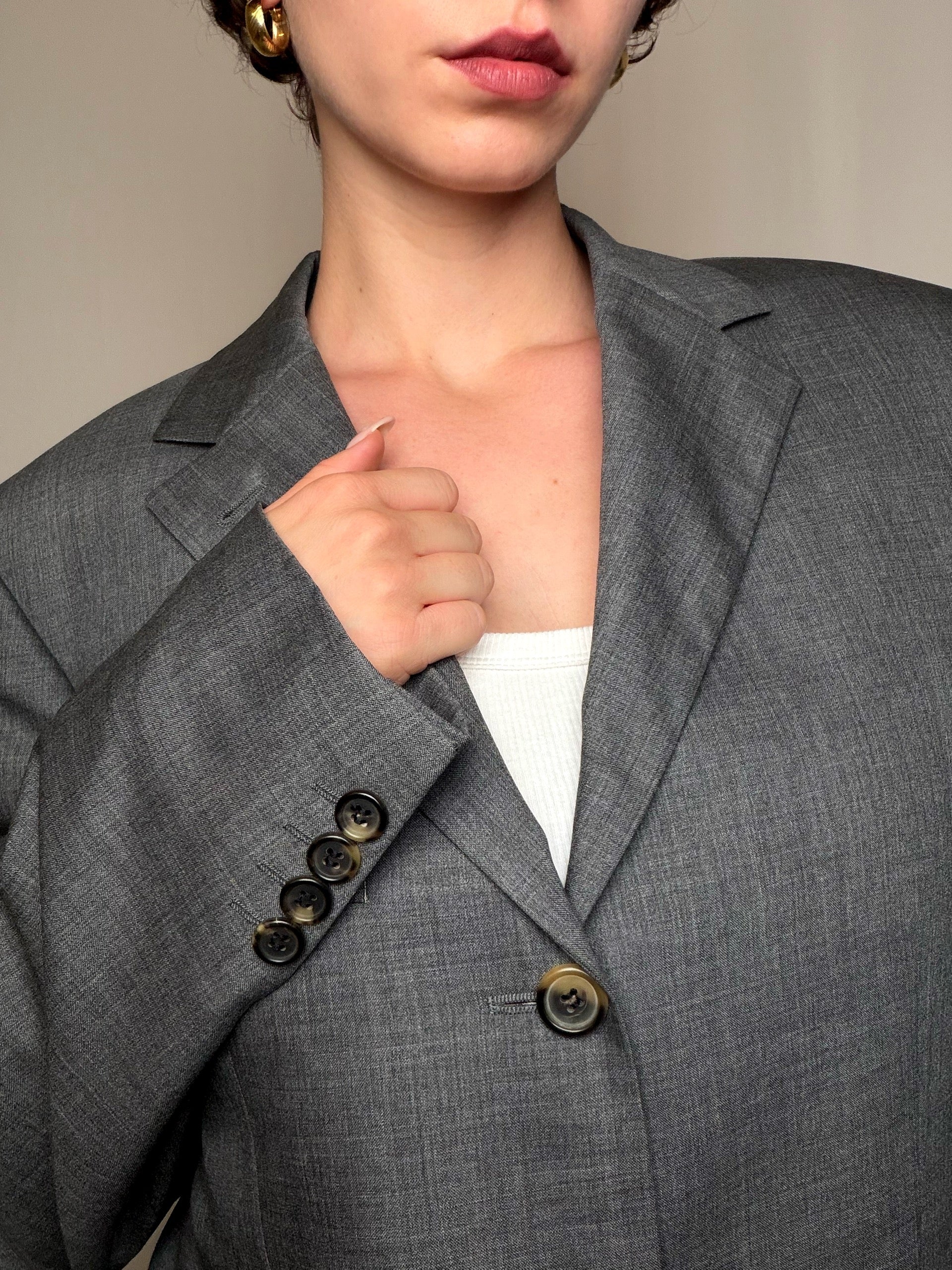 Blazer gris anthracite M vintage