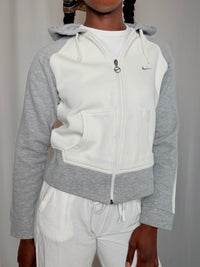 Sweat gris et blanc Nike XS vintage