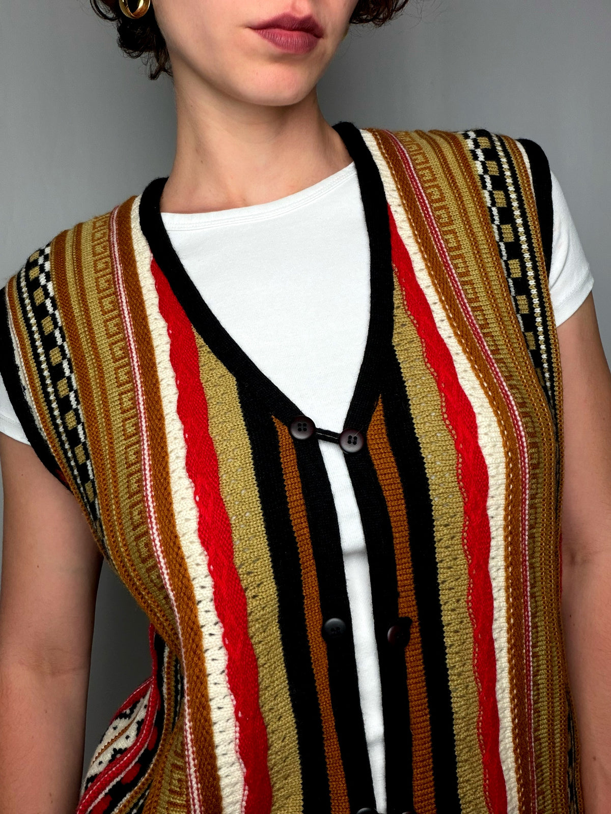 Gilet Multicolore L vintage