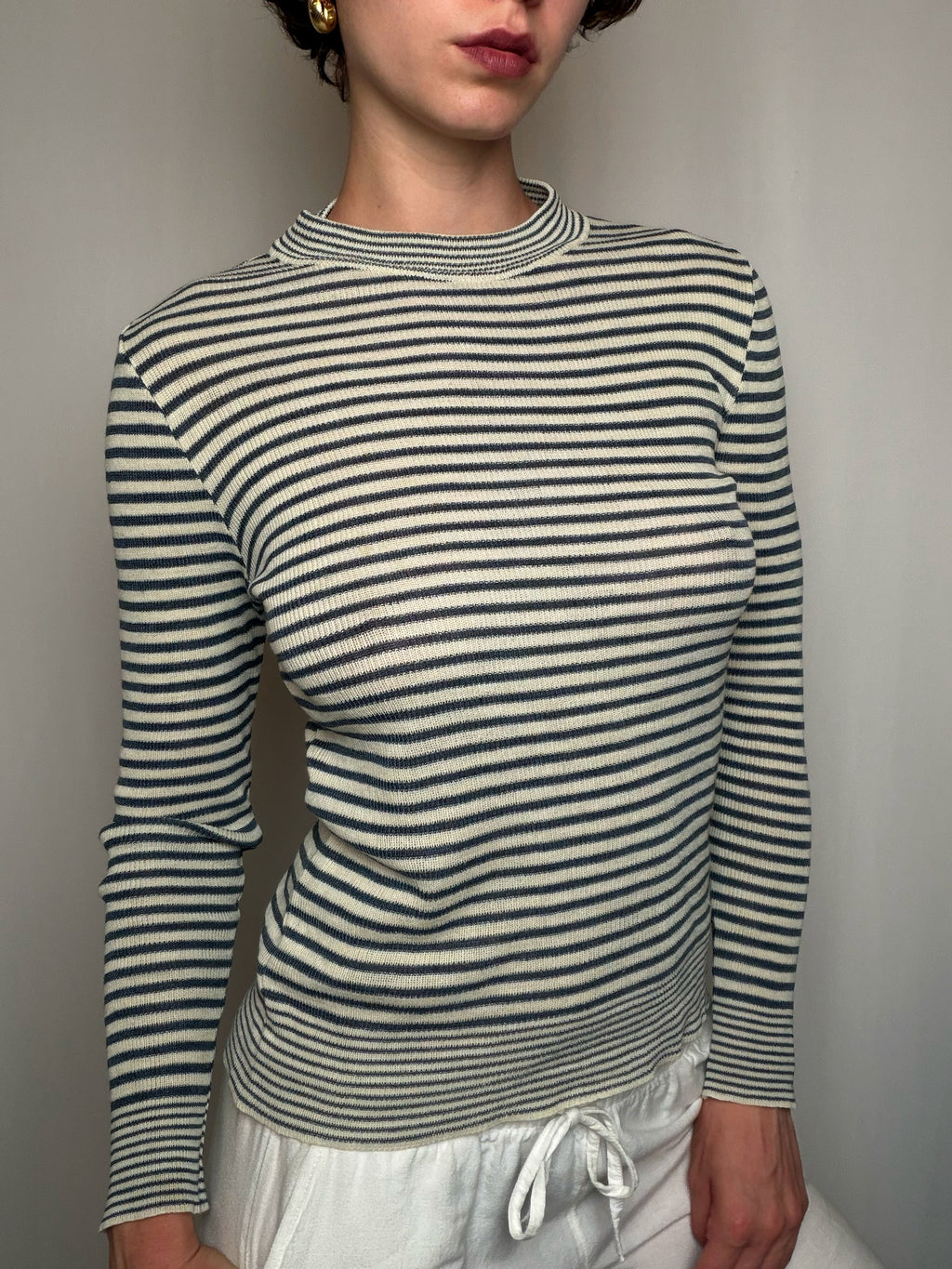 Pull rayé M/L vintage