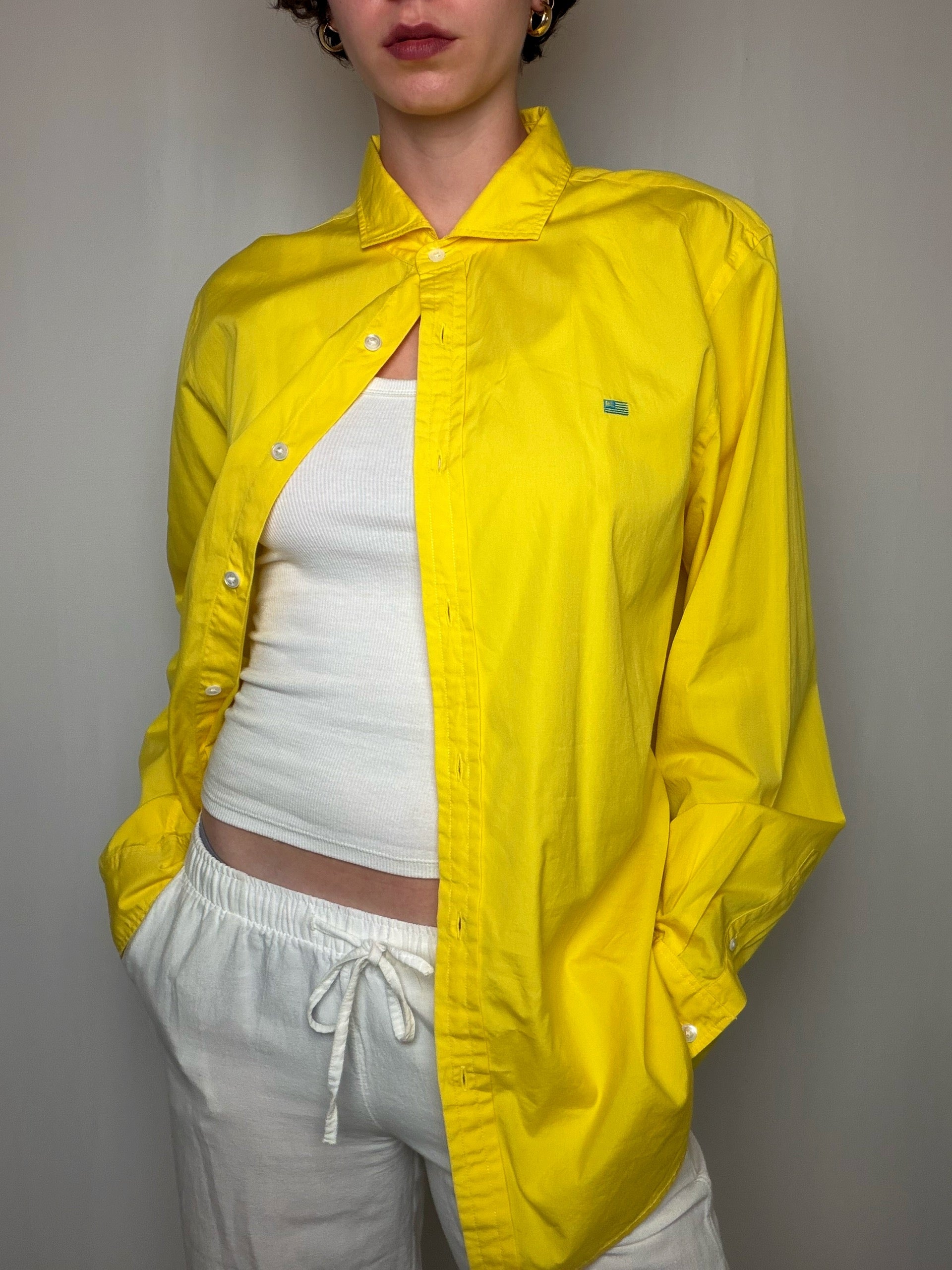 Chemise Jaune Ralph Lauren L vintage
