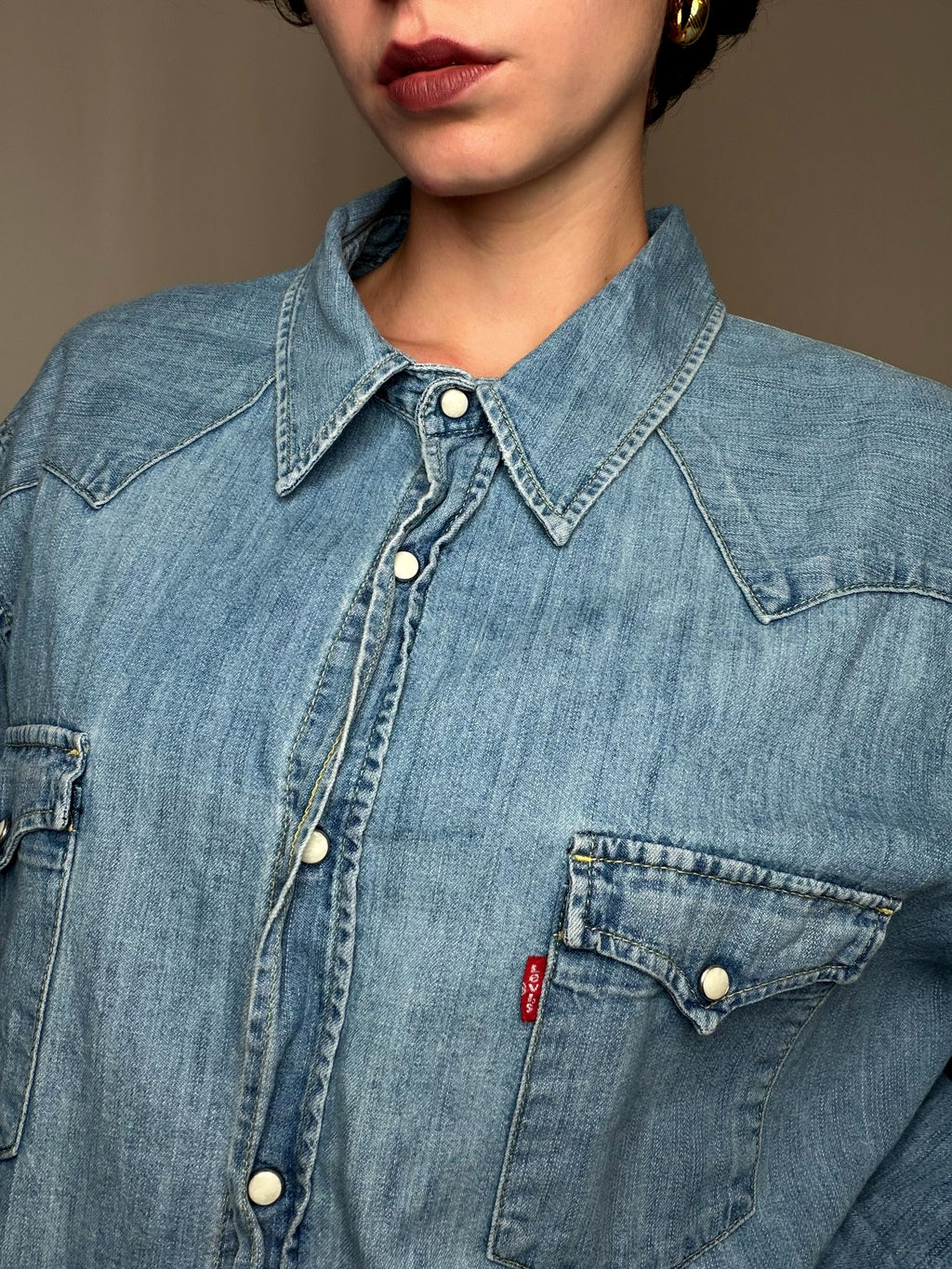 Chemise en jean bleu Levi's XL vintage