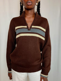 Pull Marron L vintage