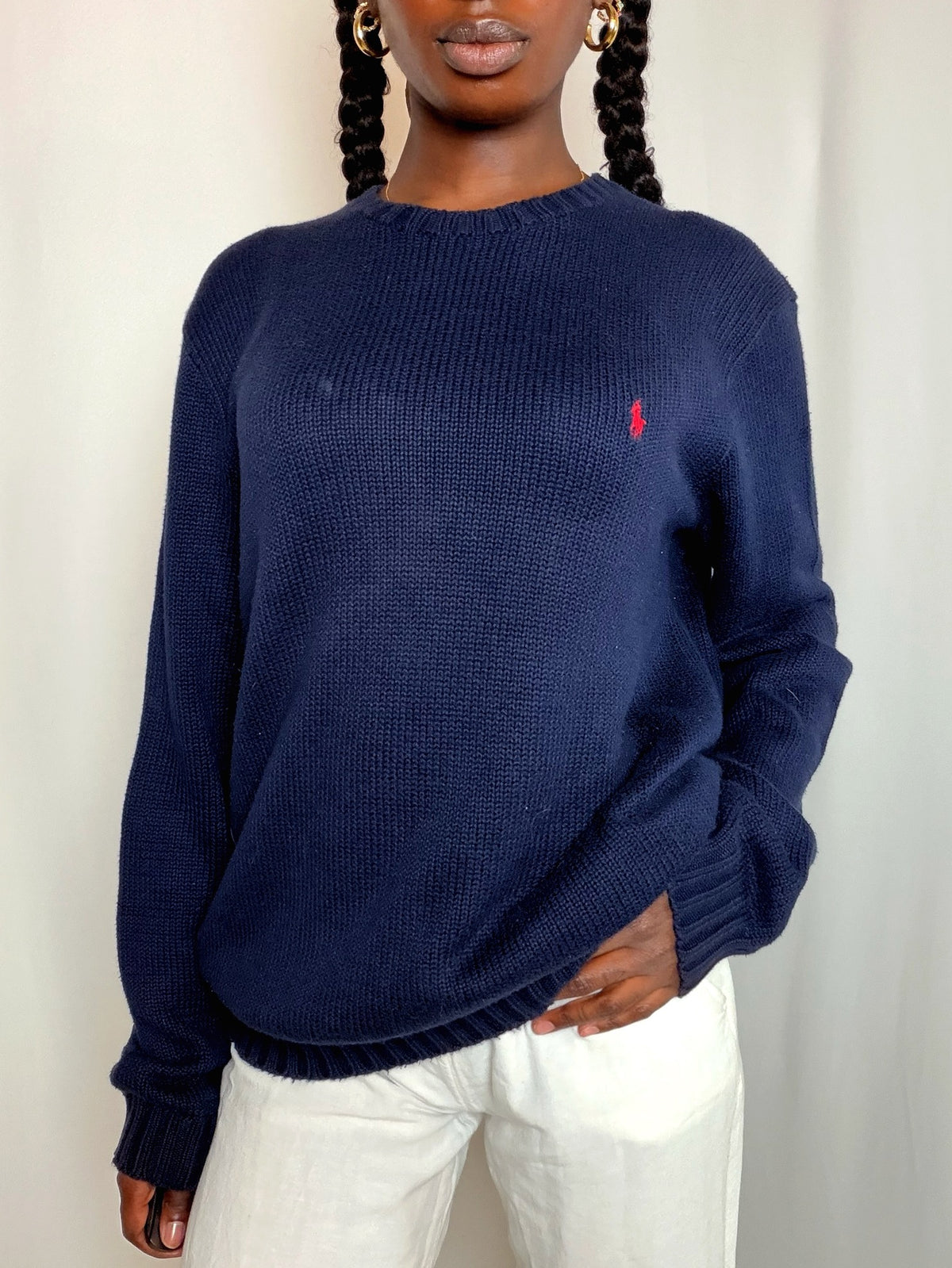 Pull marine Ralph Lauren L vintage