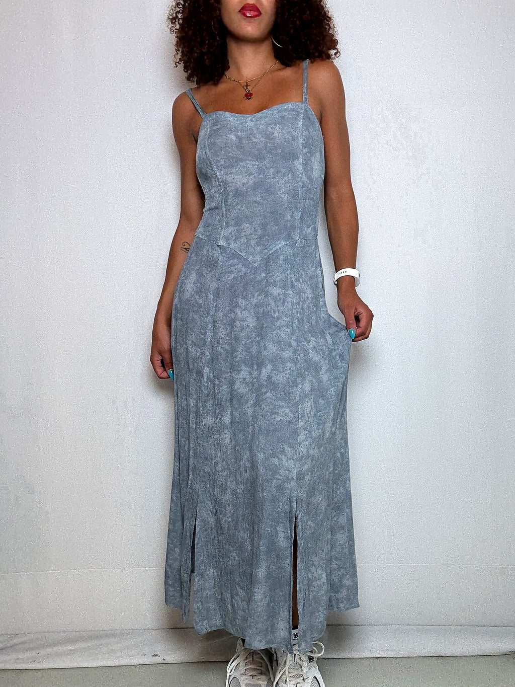 Robe Bleu Délavé S/M vintage
