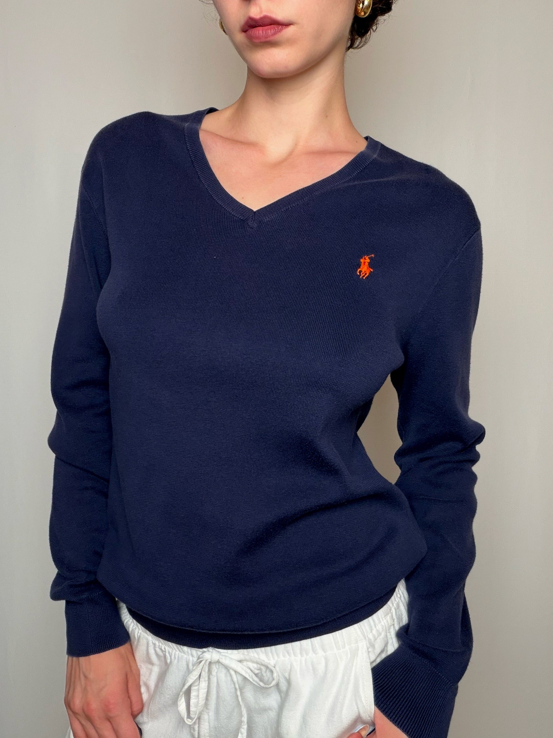 Pull marine Ralph Lauren S vintage