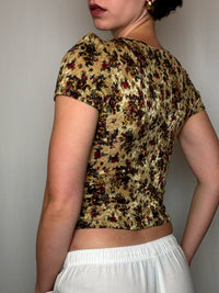 Top fitté Gold S vintage