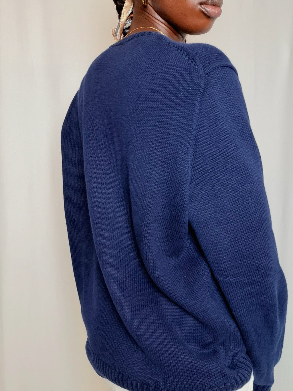 Pull marine Lacoste L vintage
