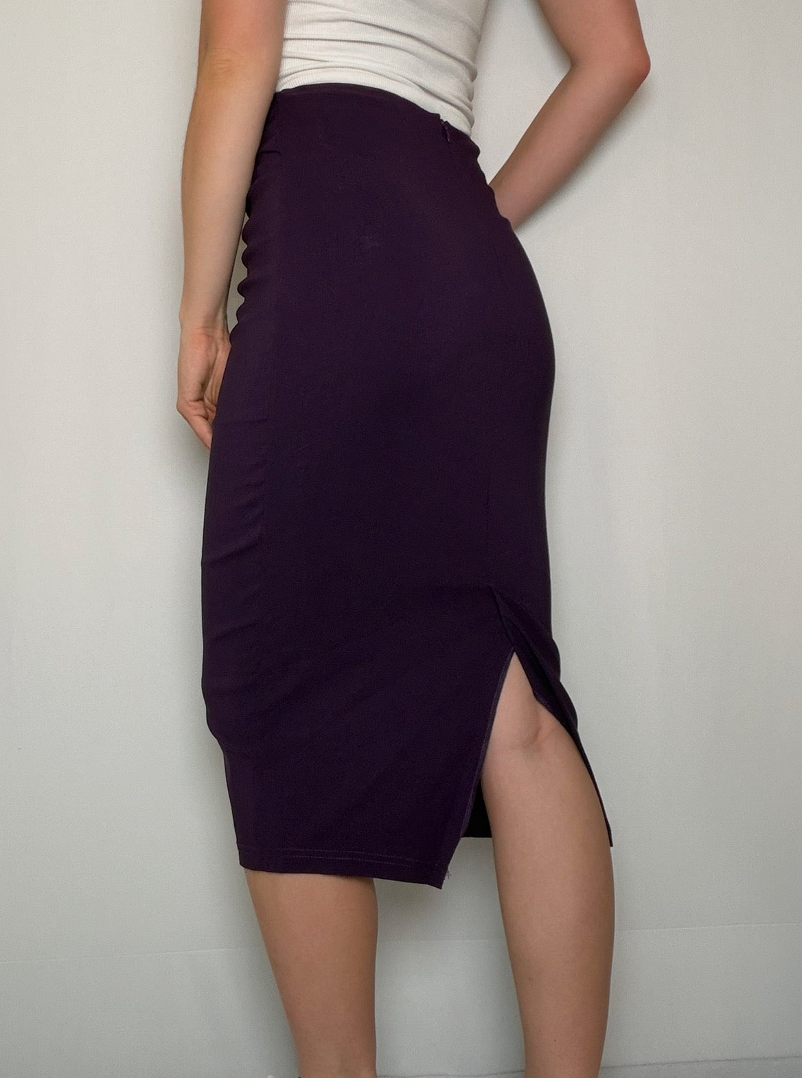 jupe crayon Violet S vintage