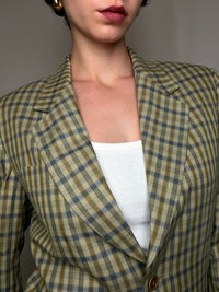 Blazer à carreaux L vintage