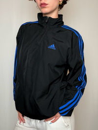 Jacket de sport Noir Et Bleu Adidas S vintage