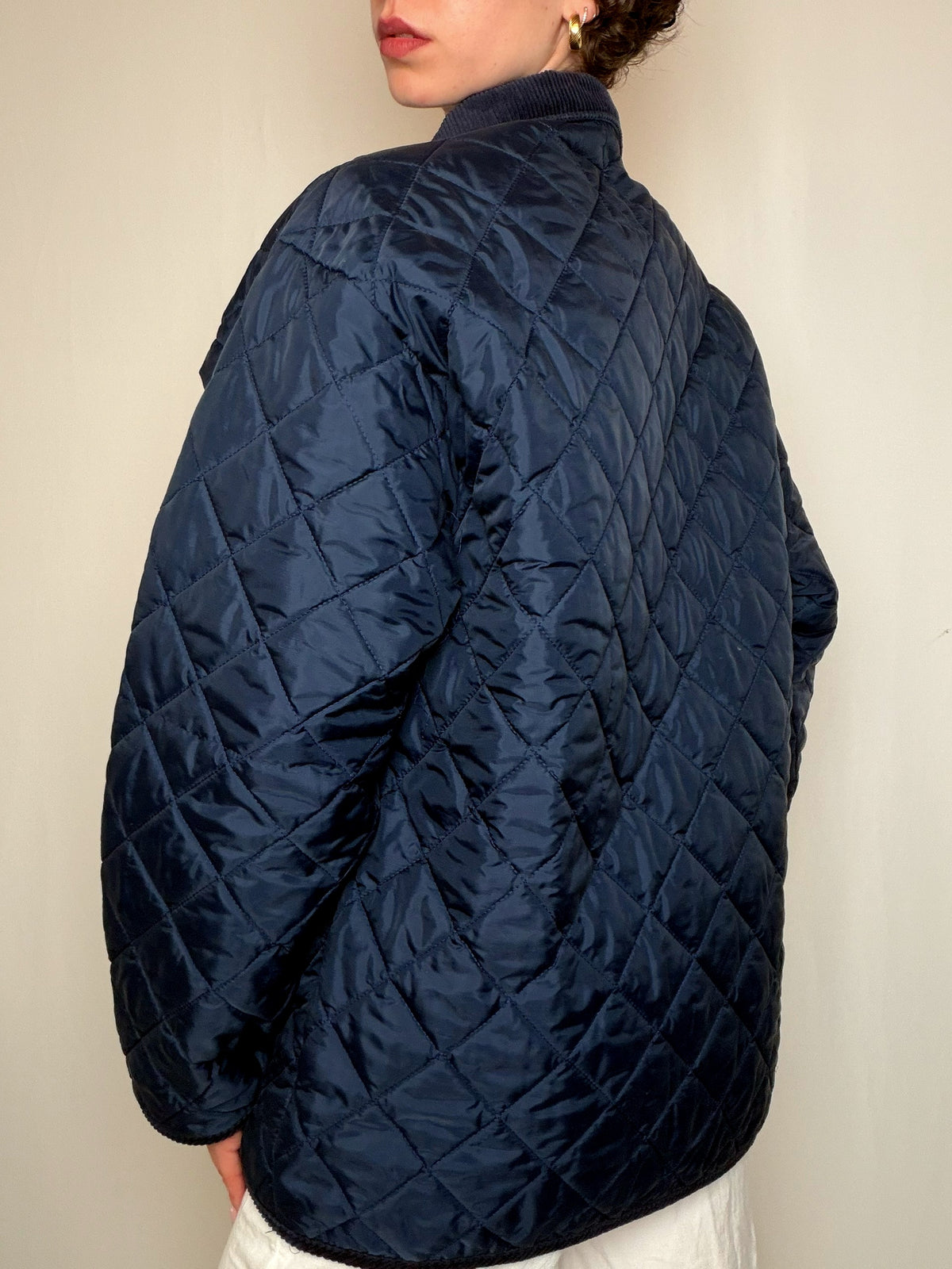 Matelassée Bleu Marine M/L vintage