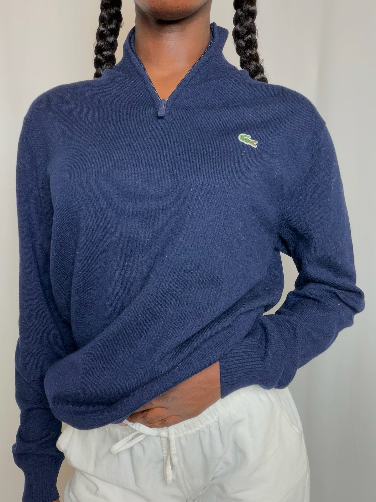 Pull marine Lacoste M vintage
