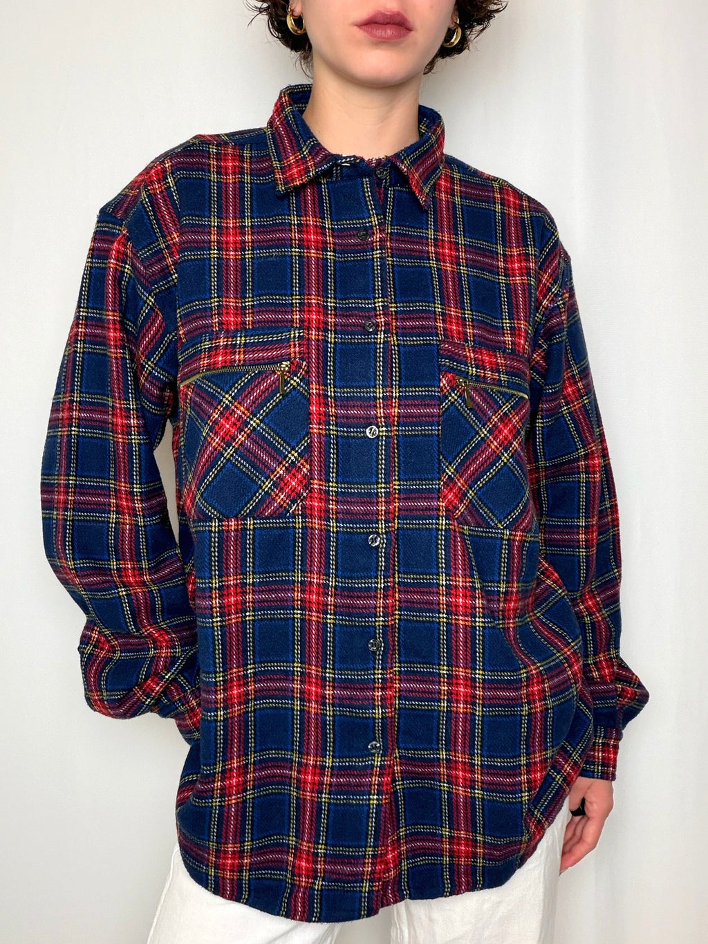 Chemise en flannelle à carreaux L vintage