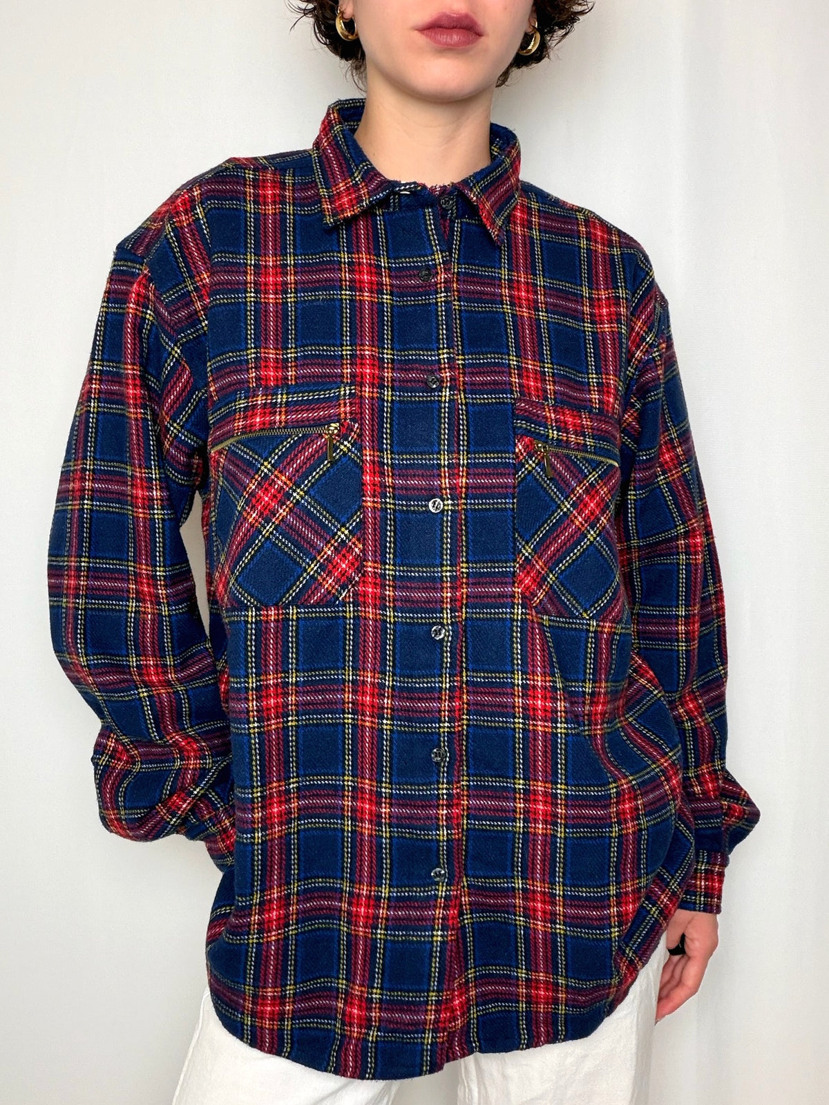 Chemise en flannelle à carreaux L vintage