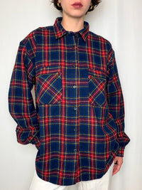Chemise en flannelle à carreaux L vintage