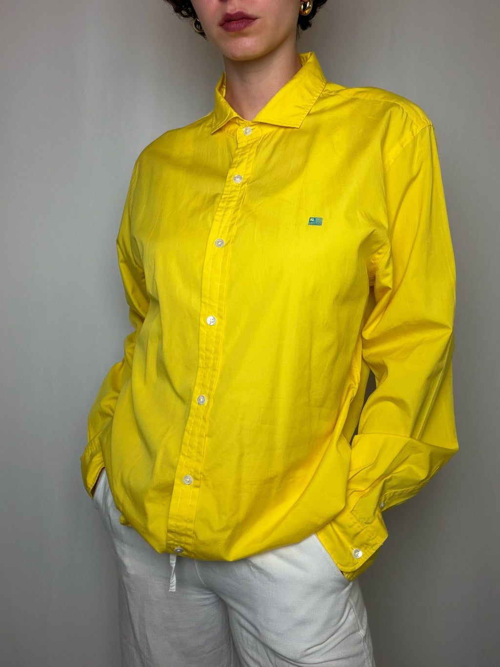 Chemise Jaune Ralph Lauren L vintage