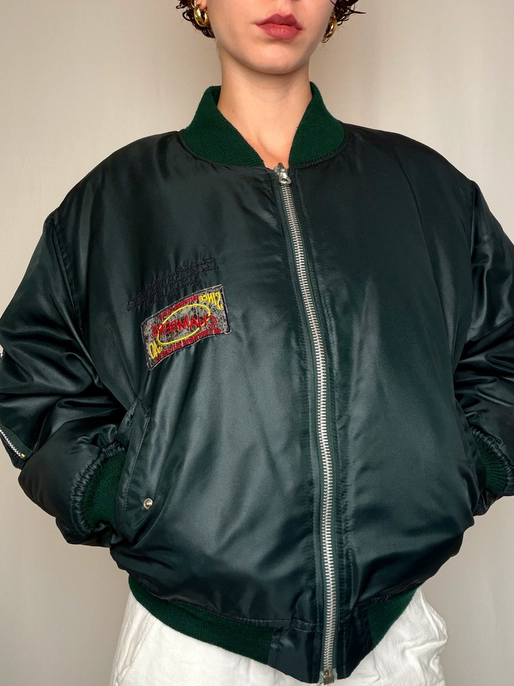 Bomber Vert Foncé M/L vintage