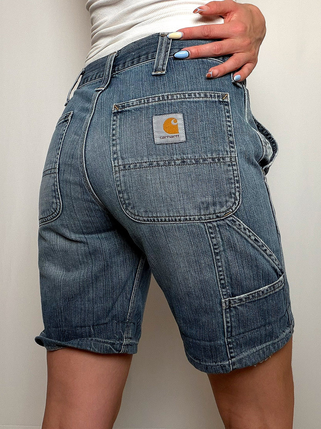 Short en jean bleu Carhartt M/L vintage