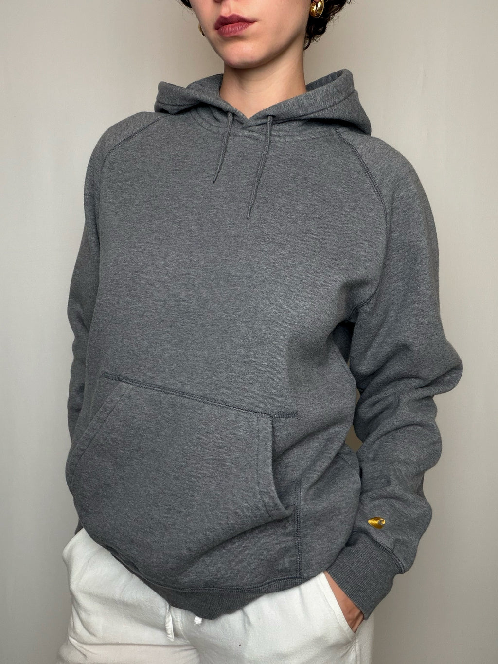 Hoodie gris Carhartt M vintage