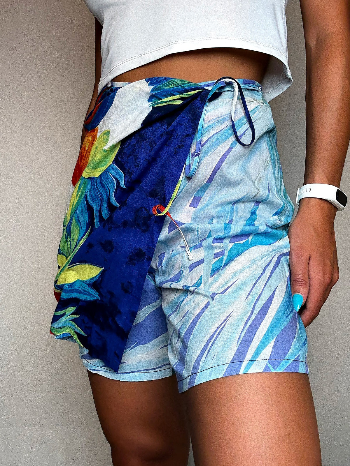 Short d'été multicolore S vintage