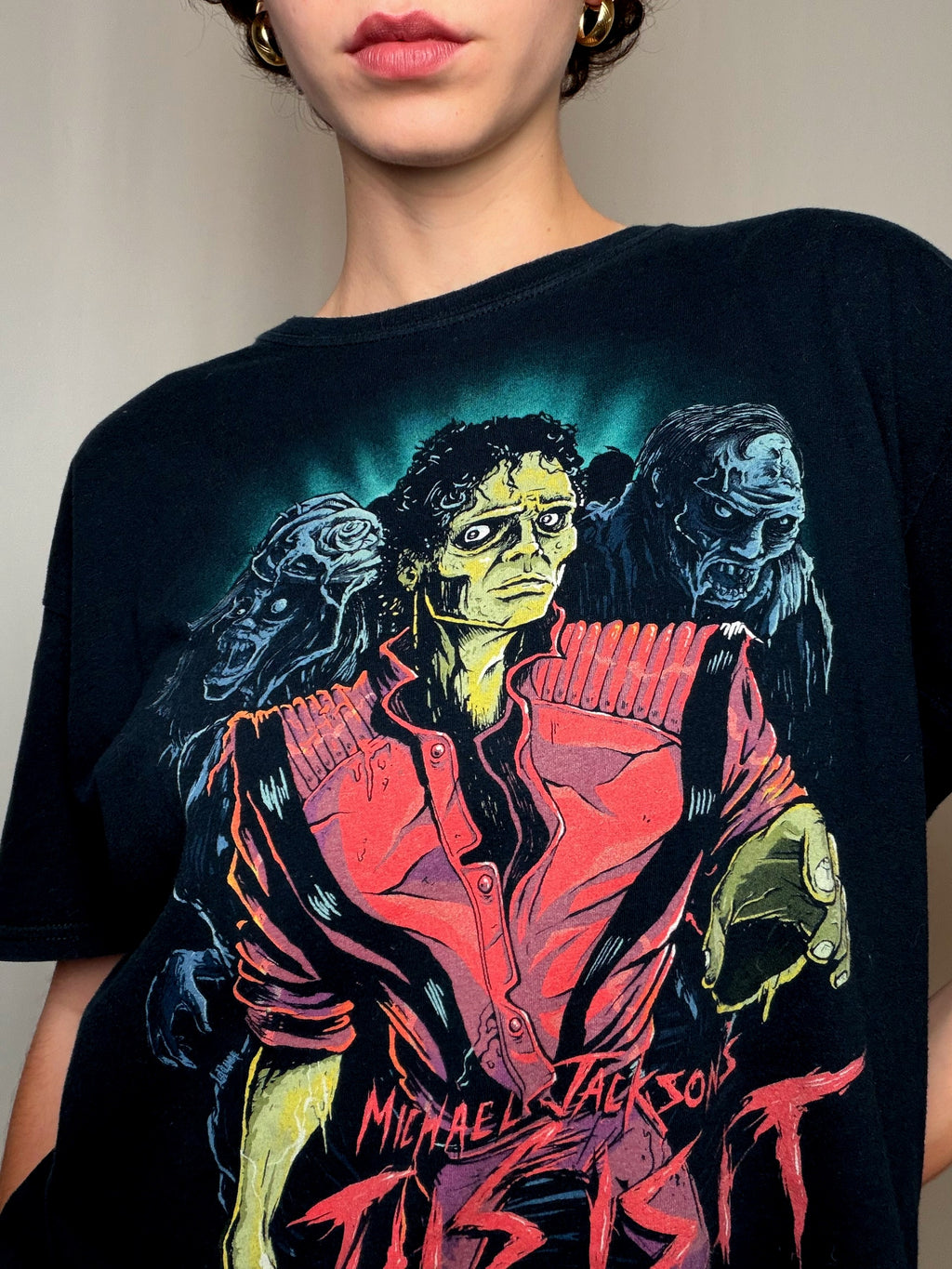 Tshirt Mickael Jackson noir XL vintage
