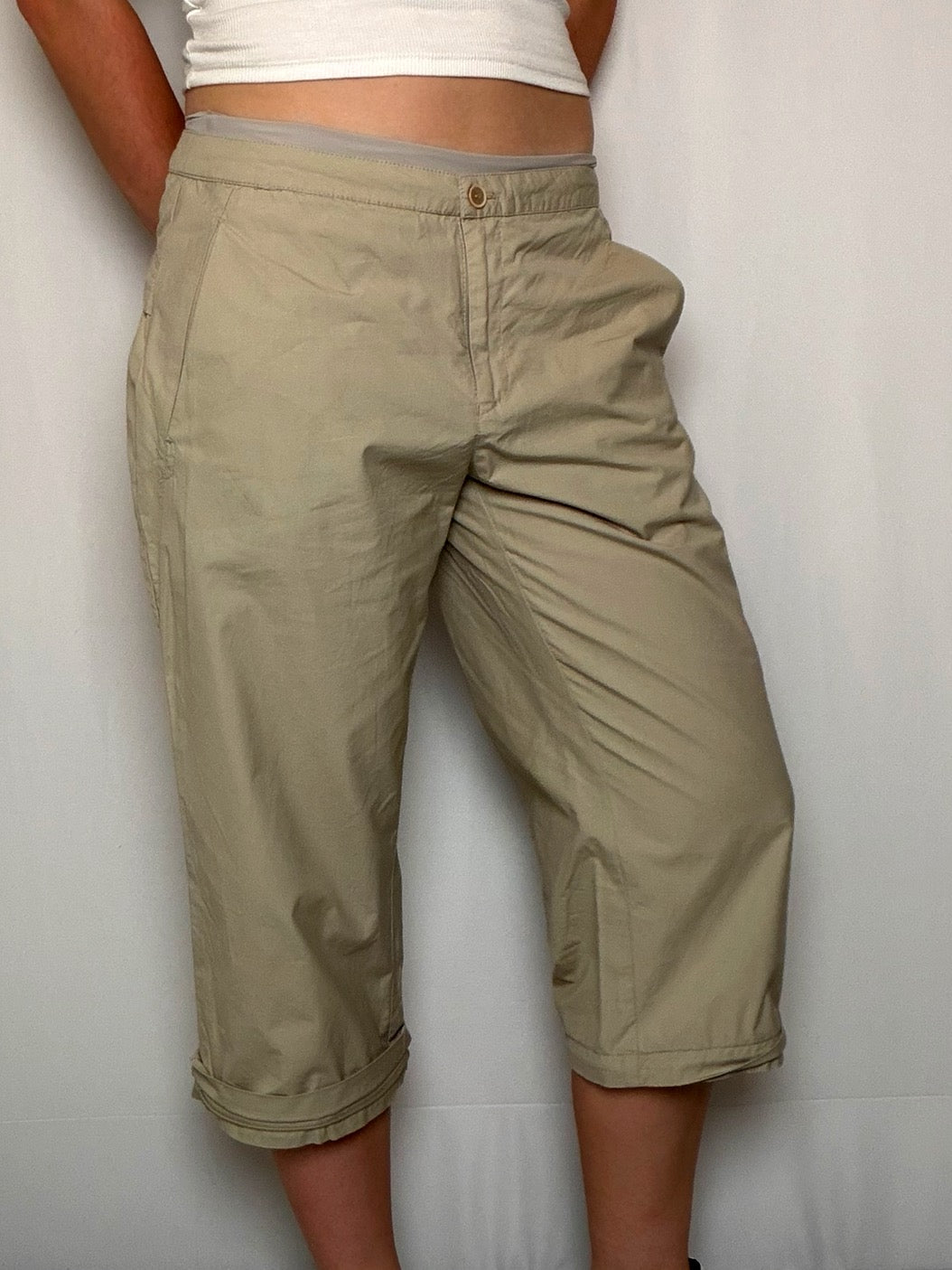 Pantalon / bermuda Beige M vintage