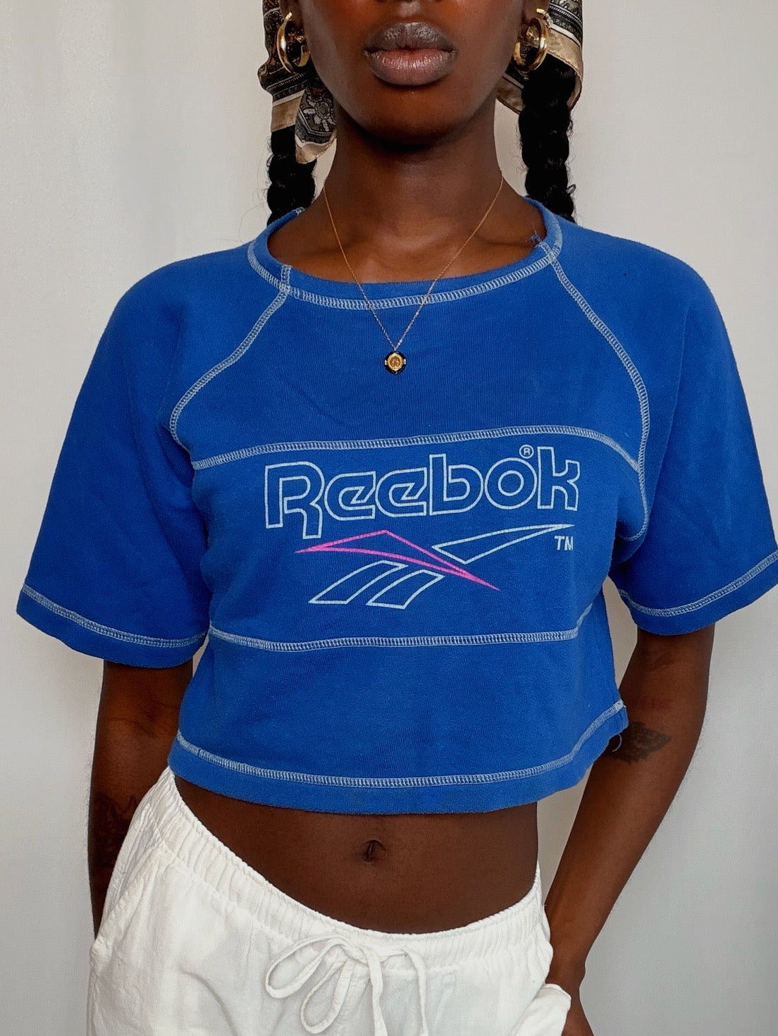 Tshirt Bleu Reebok vintage