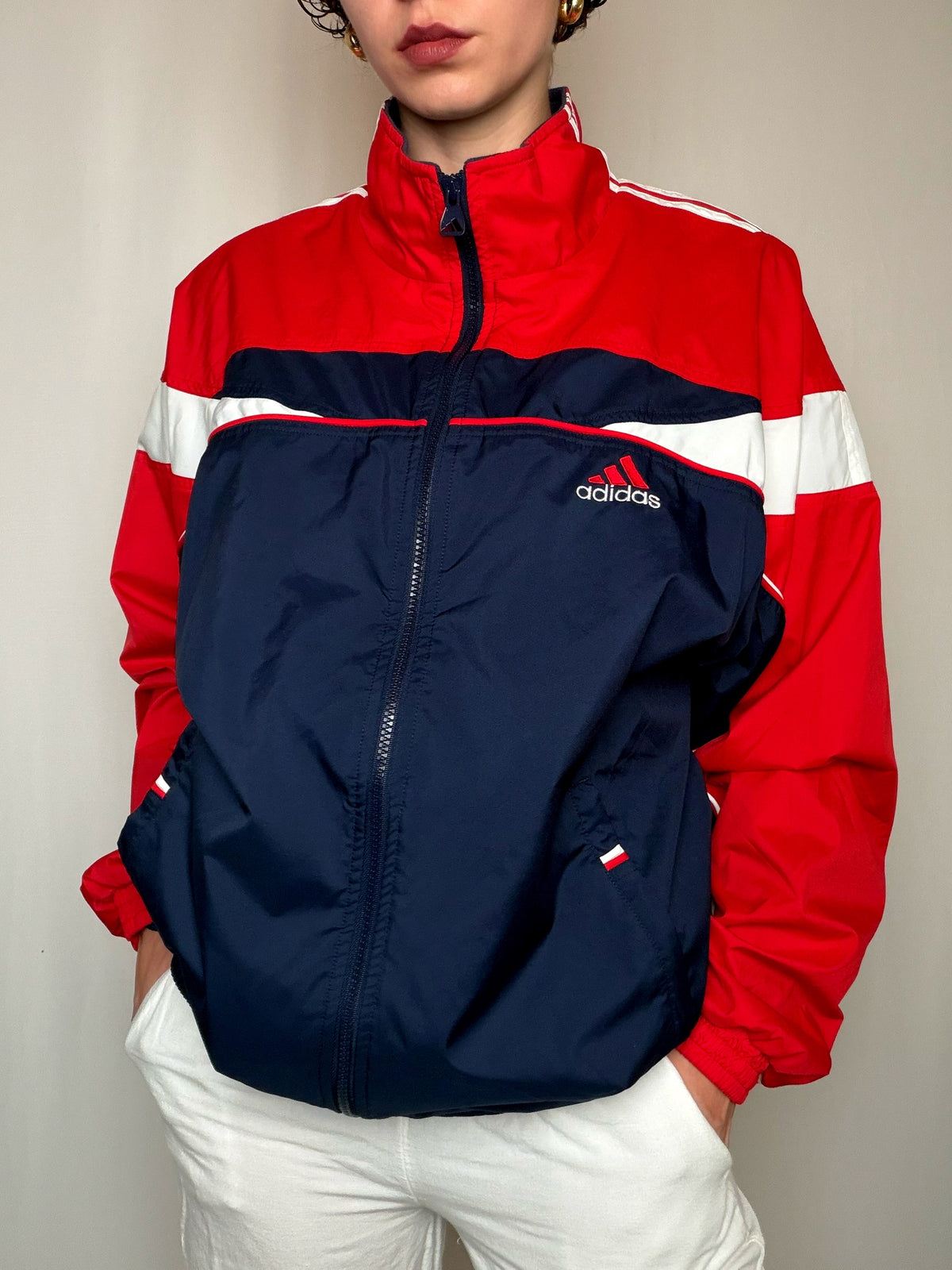 Jacket tricolore Adidas M vintage