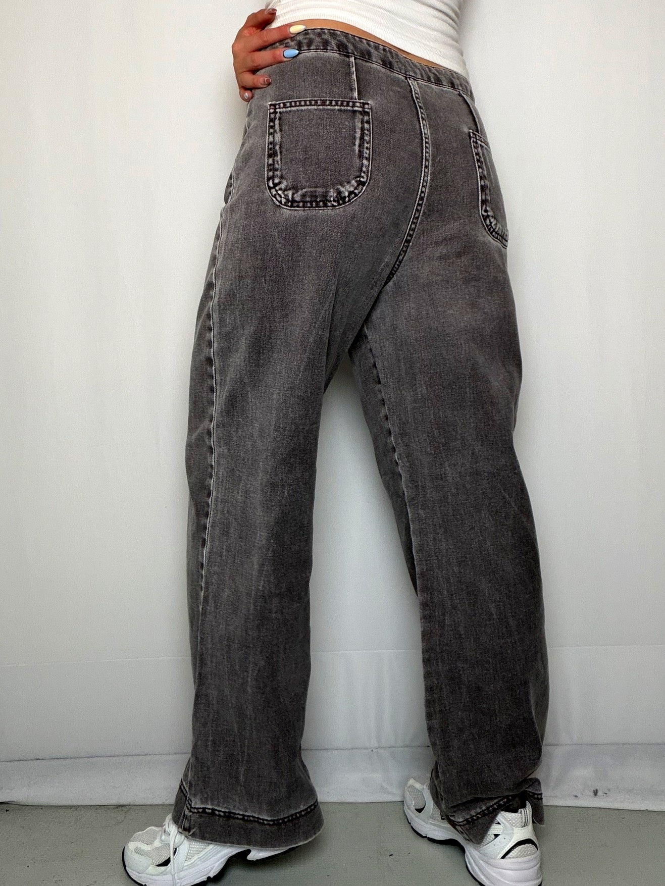 Pantalon Gris Délavé M vintage