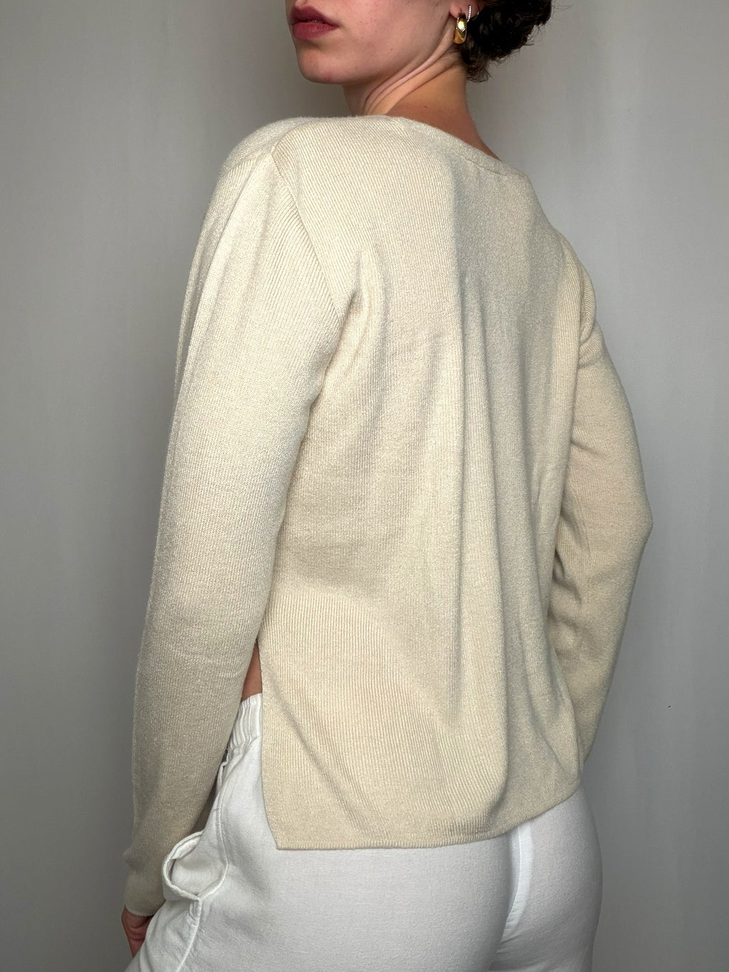 Cardigan Écru M vintage