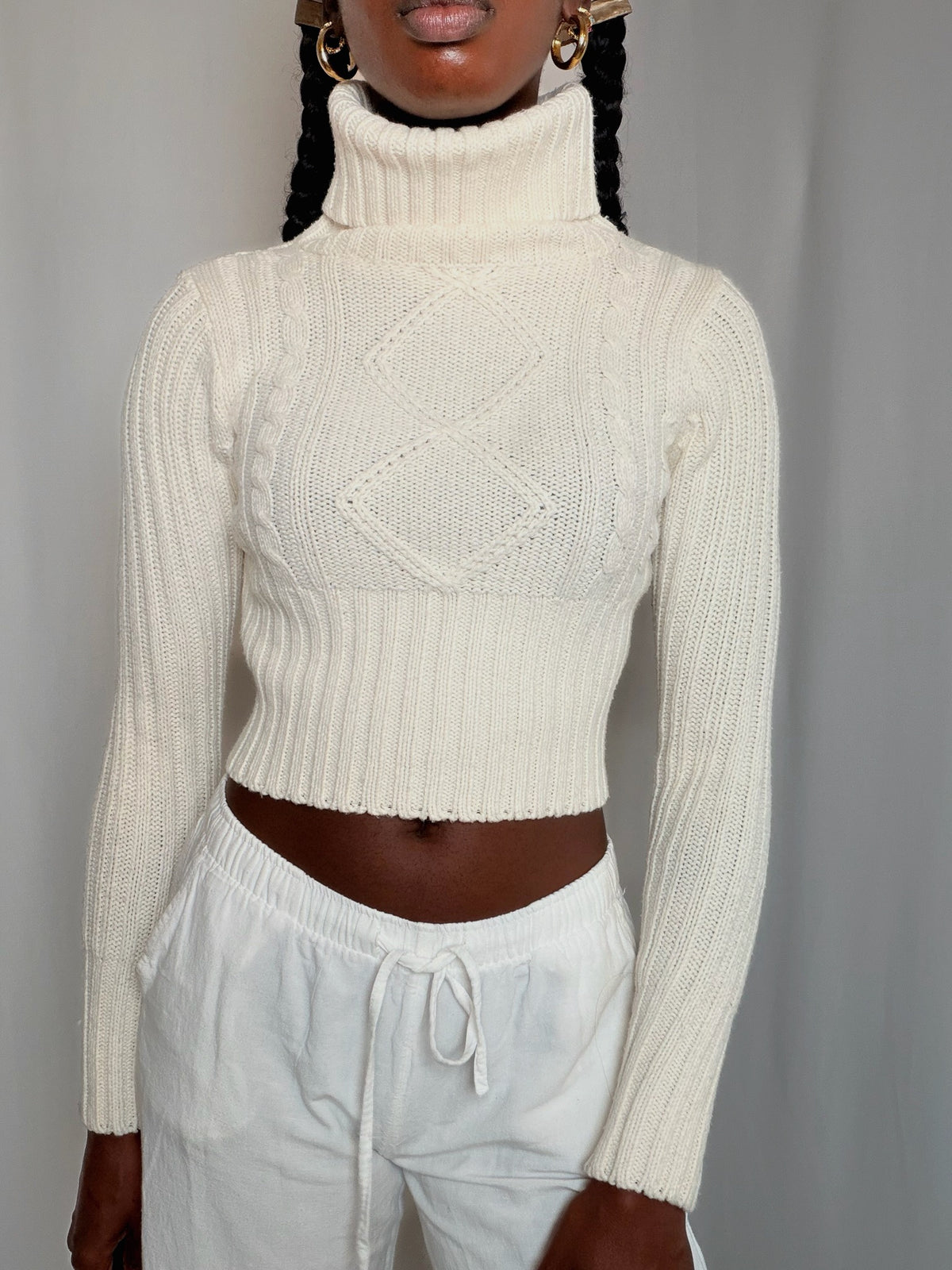 Pull Écru XS vintage