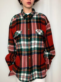 Chemise en flannelle à carreaux L vintage