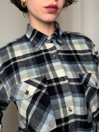 Chemise en flannelle à carreaux M vintage