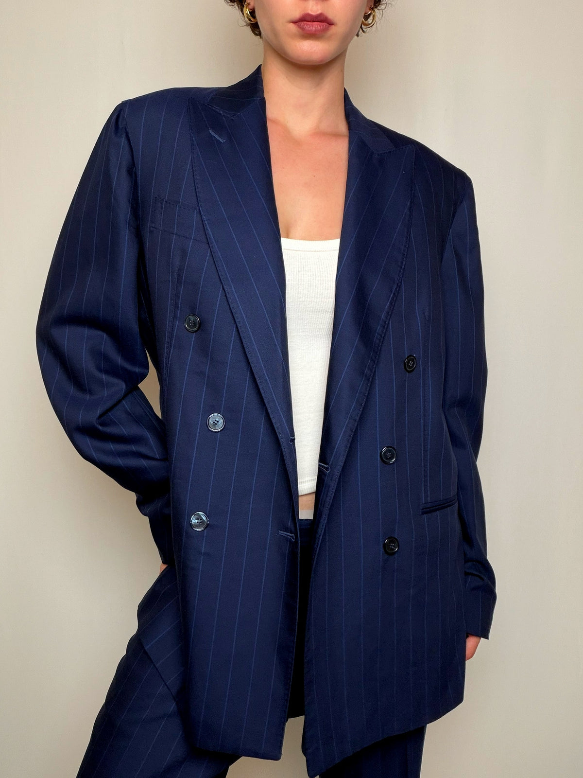costume marine à rayures M/L vintage