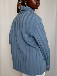 Pull à col roulé bleu Hugo boss XL vintage