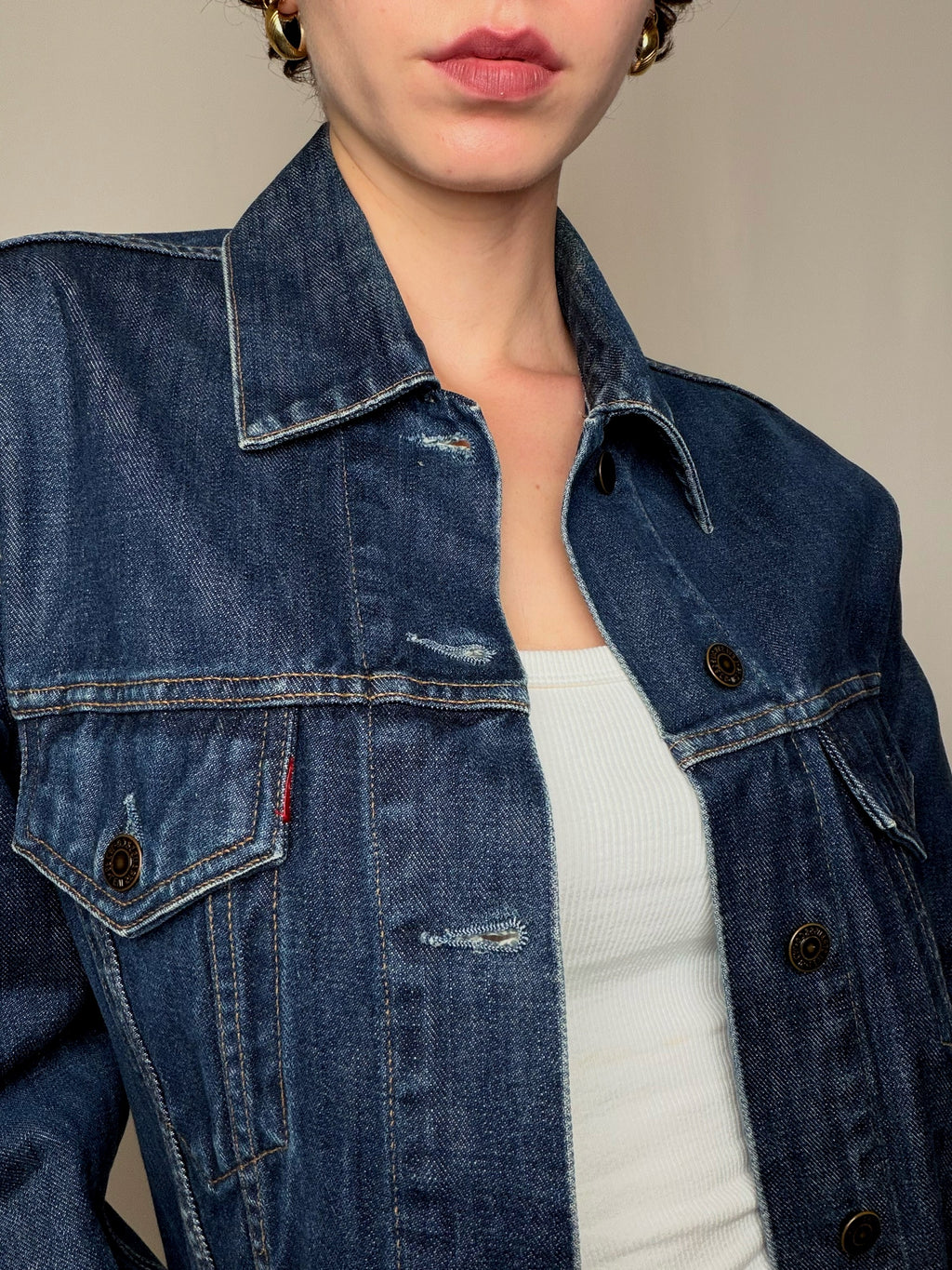 Veste en jean Blue Levi's M vintage